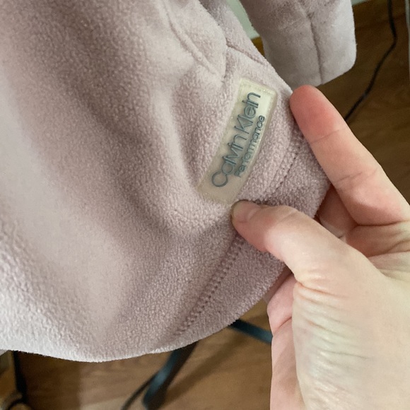 Calvin Klein Performance tech fleece zip jacket with spellout logo sleeve size L - Picture 8 of 16